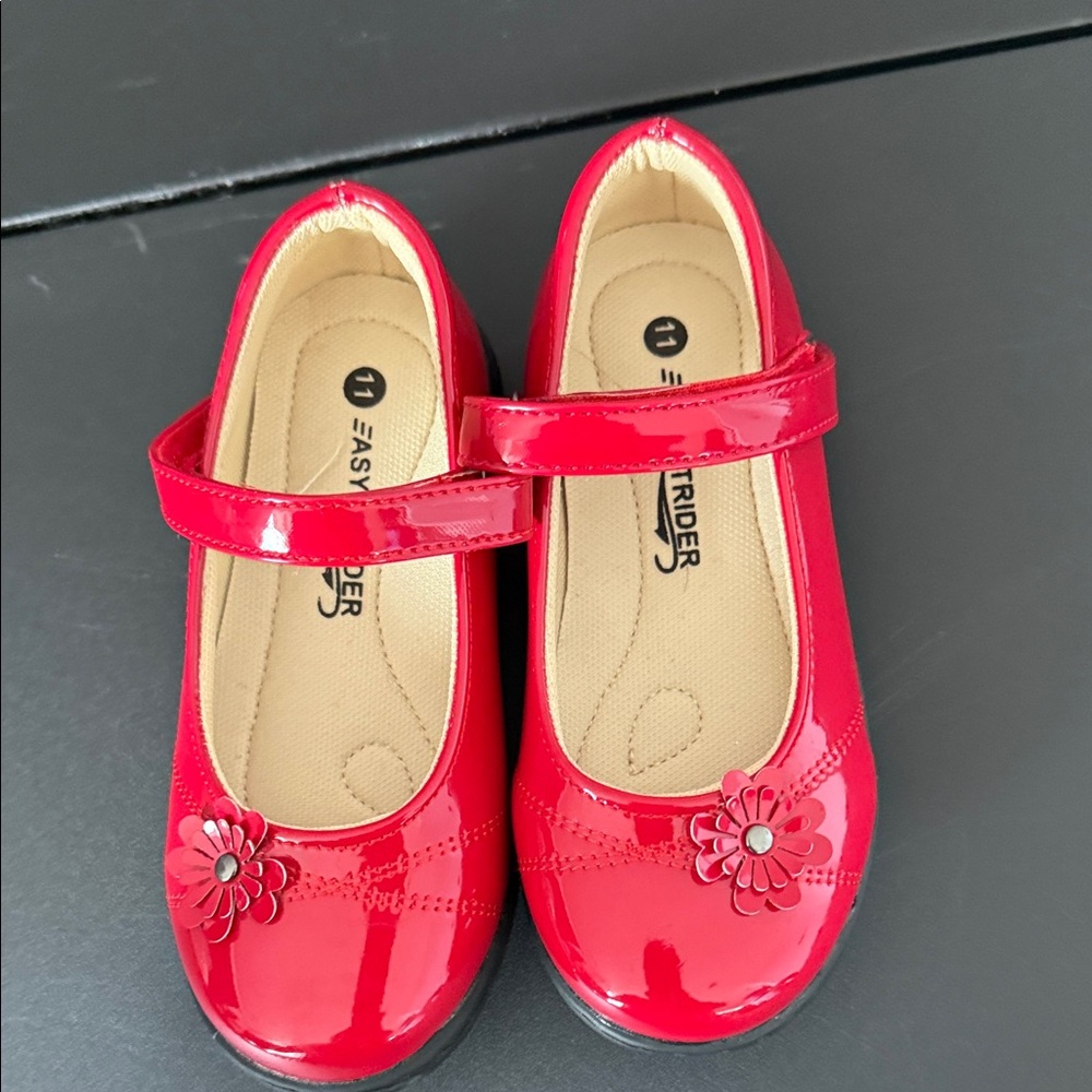Red Kids Mary Jane Shoes